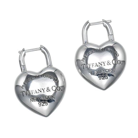 Tiffany & Co. Jewelry - TIFFANY Silver Heart Earrings